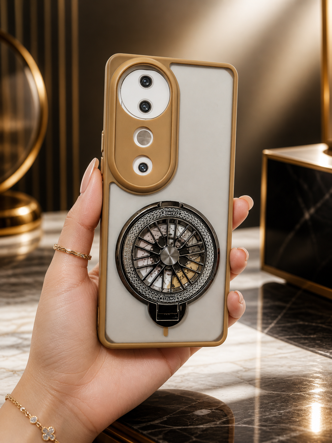 VIVO V40 5G Magnetic Ring Stand Case – FlexStand Rotating Back Cover