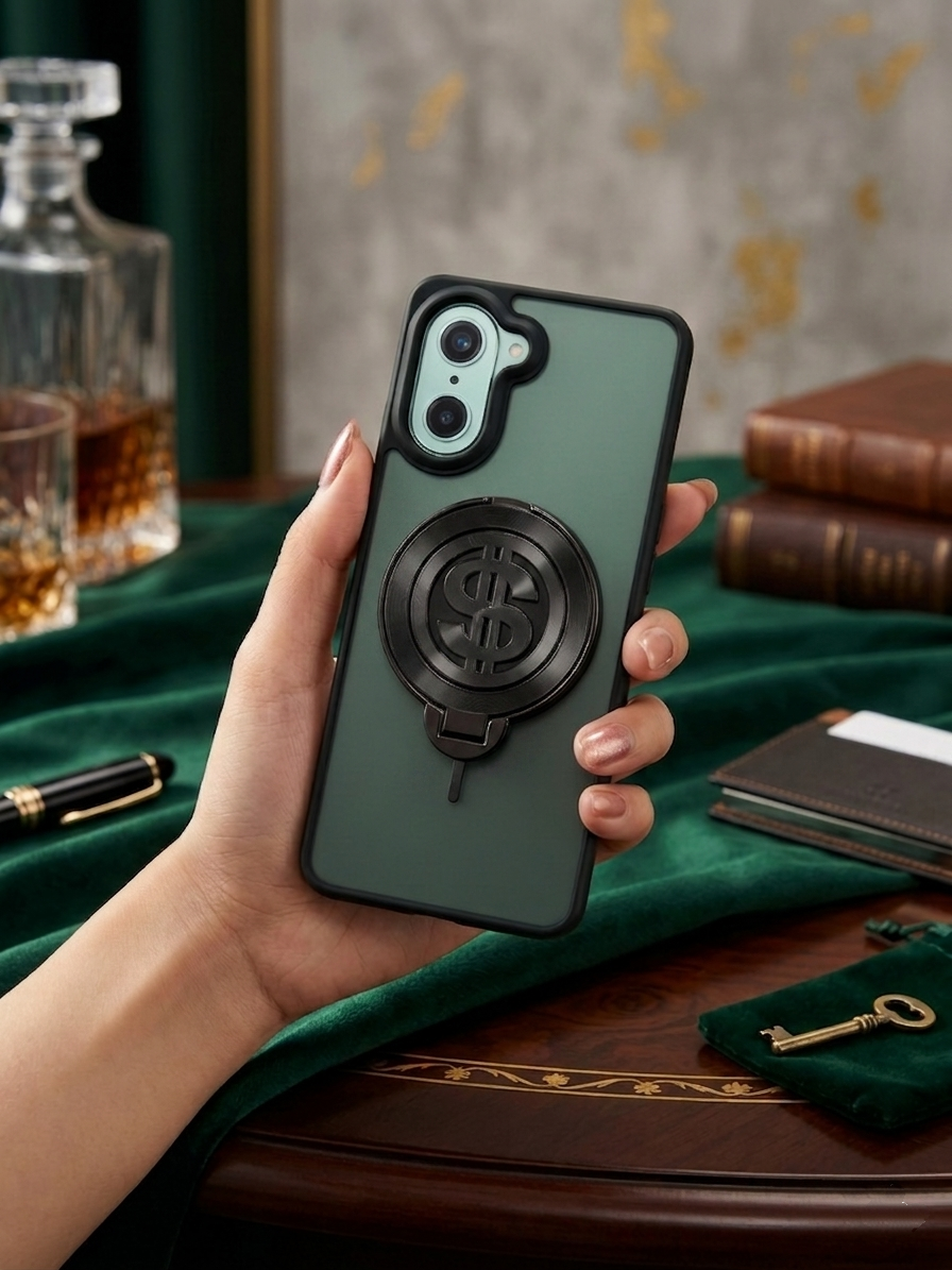 ONE PLUS NORD CE 5 5G Magnetic Ring Stand Case – FlexStand Rotating Back Cover