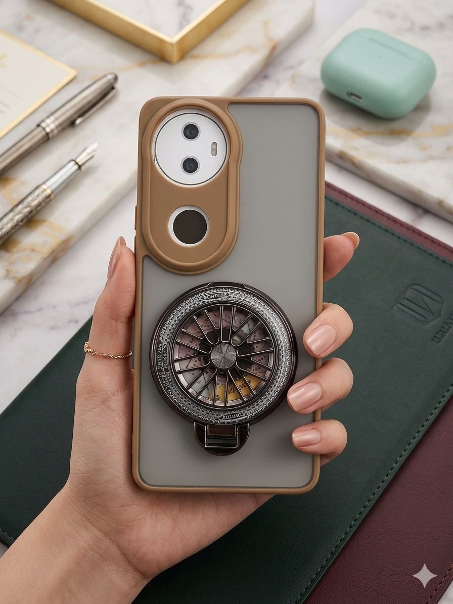 Vivo V50 5G Magnetic Ring Stand Case – FlexStand Rotating Back Cover