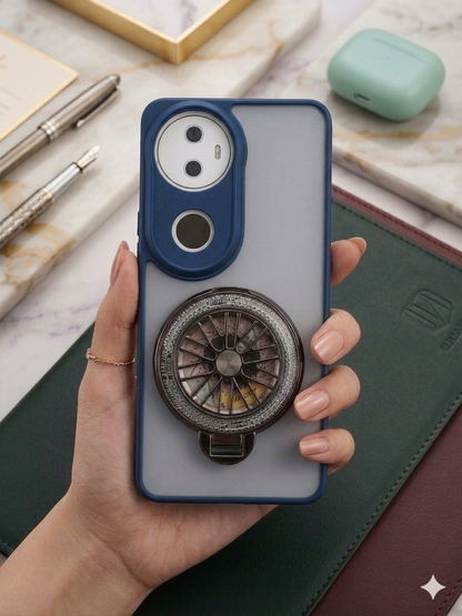 Vivo V50 5G Magnetic Ring Stand Case – FlexStand Rotating Back Cover