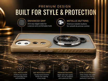 VIVO V40 5G Magnetic Ring Stand Case – FlexStand Rotating Back Cover