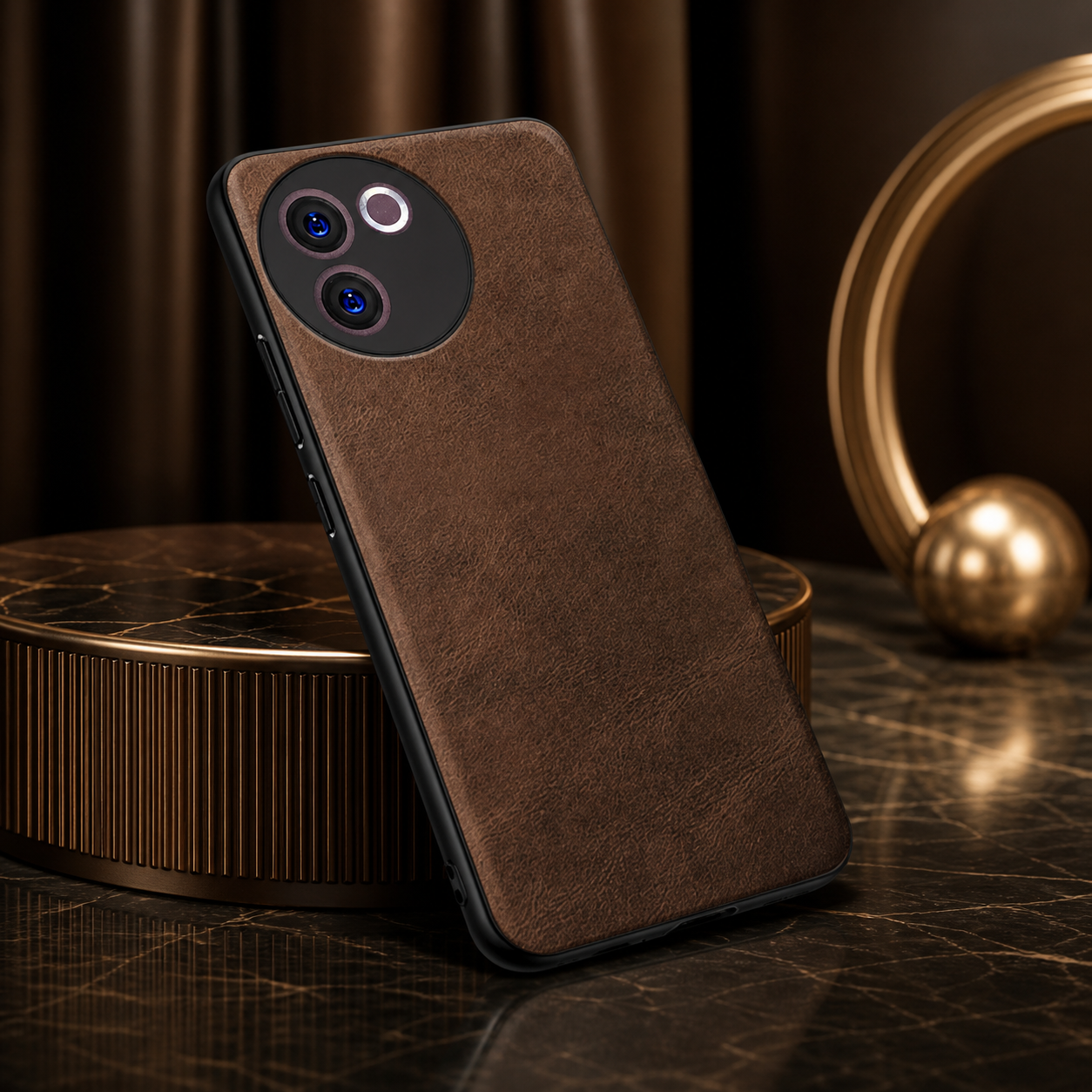 Vivo V30 E 5G | X-level Premium Faux-Leather ultra slim shockproof Back cover