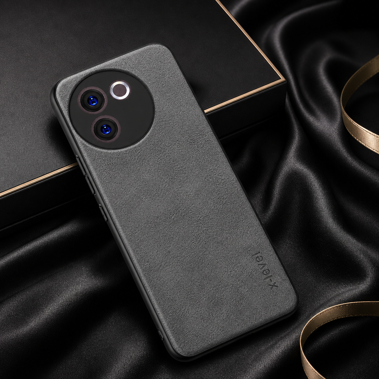 Vivo V30 E 5G | X-level Premium Faux-Leather ultra slim shockproof Back cover