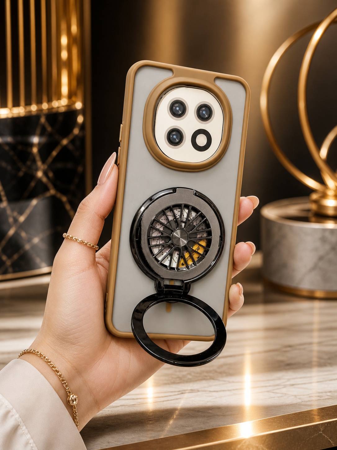 OPPO F29 5G Magnetic Ring Stand Case – FlexStand Rotating Back Cover