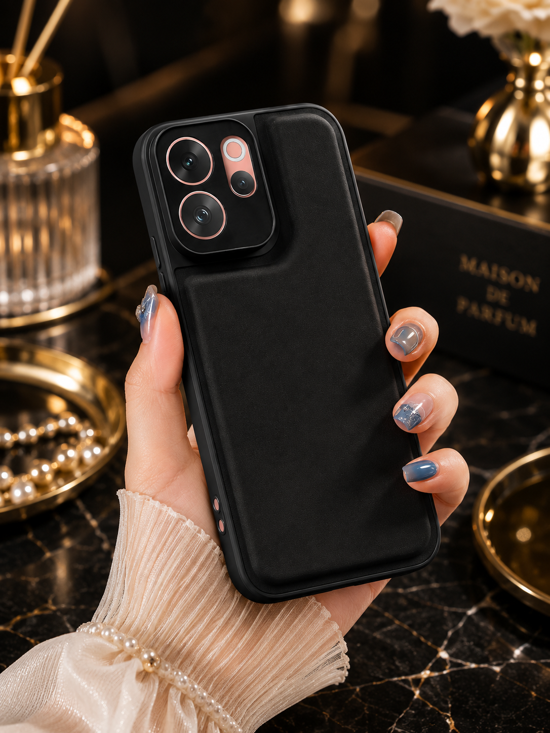 VIVO V70 / V70 Elite 5g  VELORA SERIES | Premium Leather Texture Back Cover