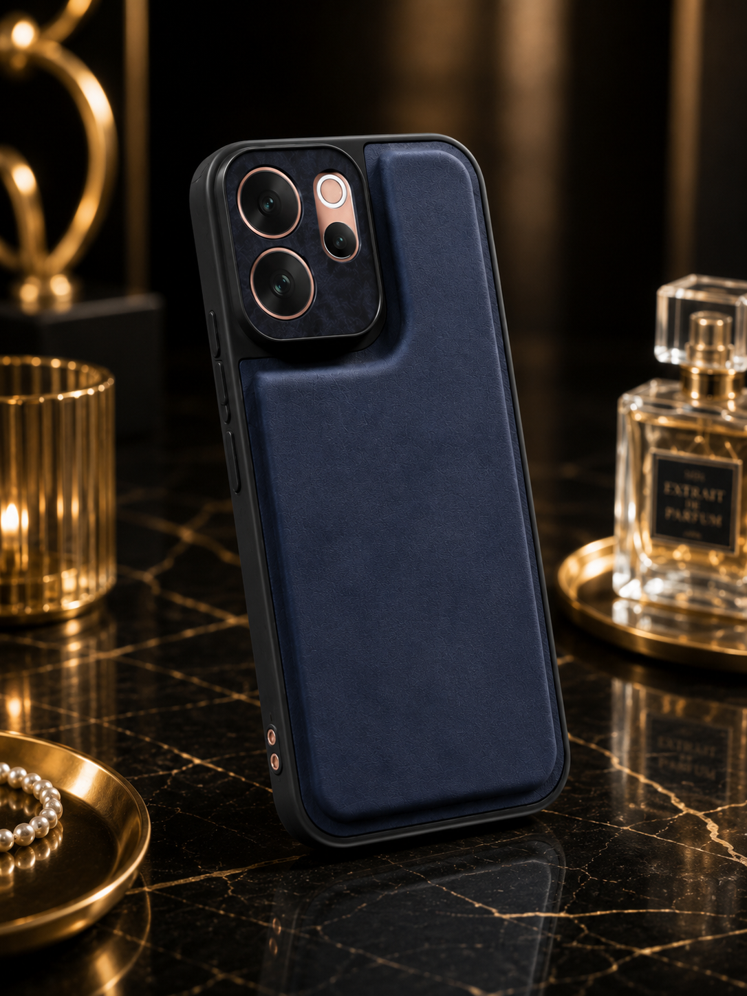 VIVO V70 / V70 Elite 5g  VELORA SERIES | Premium Leather Texture Back Cover