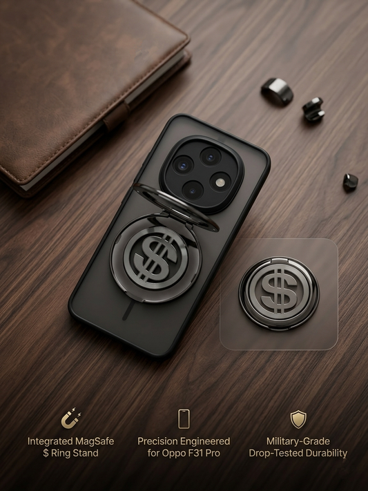 Oppo F31 Pro Magnetic Ring Stand Case – FlexStand Rotating Back Cover