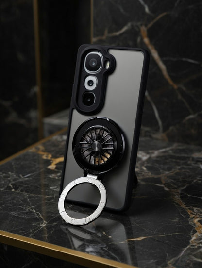 Vivo y300 5G Magnetic Ring Stand Case – FlexStand Rotating Back Cover
