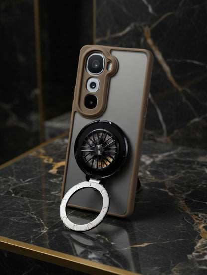 Vivo y300 5G Magnetic Ring Stand Case – FlexStand Rotating Back Cover