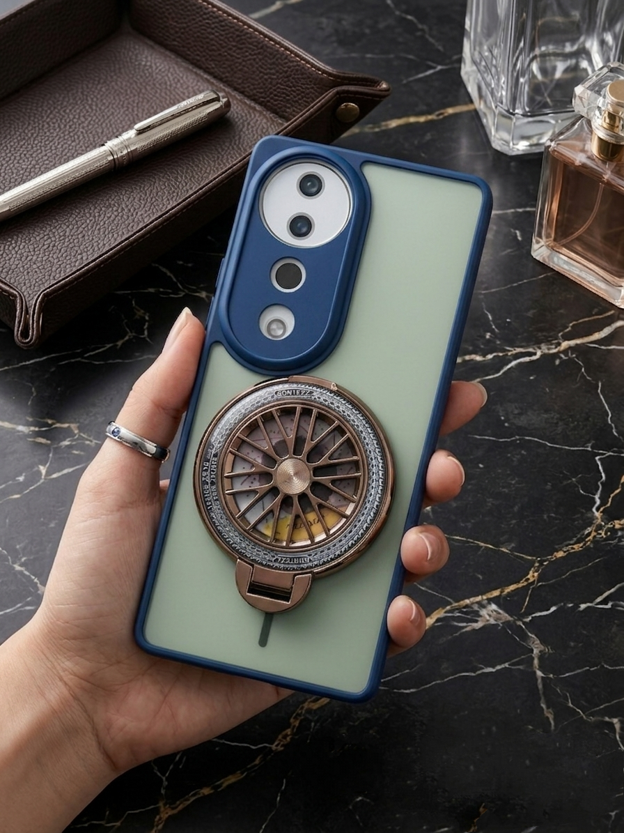 VIVO V40 5G Magnetic Ring Stand Case – FlexStand Rotating Back Cover