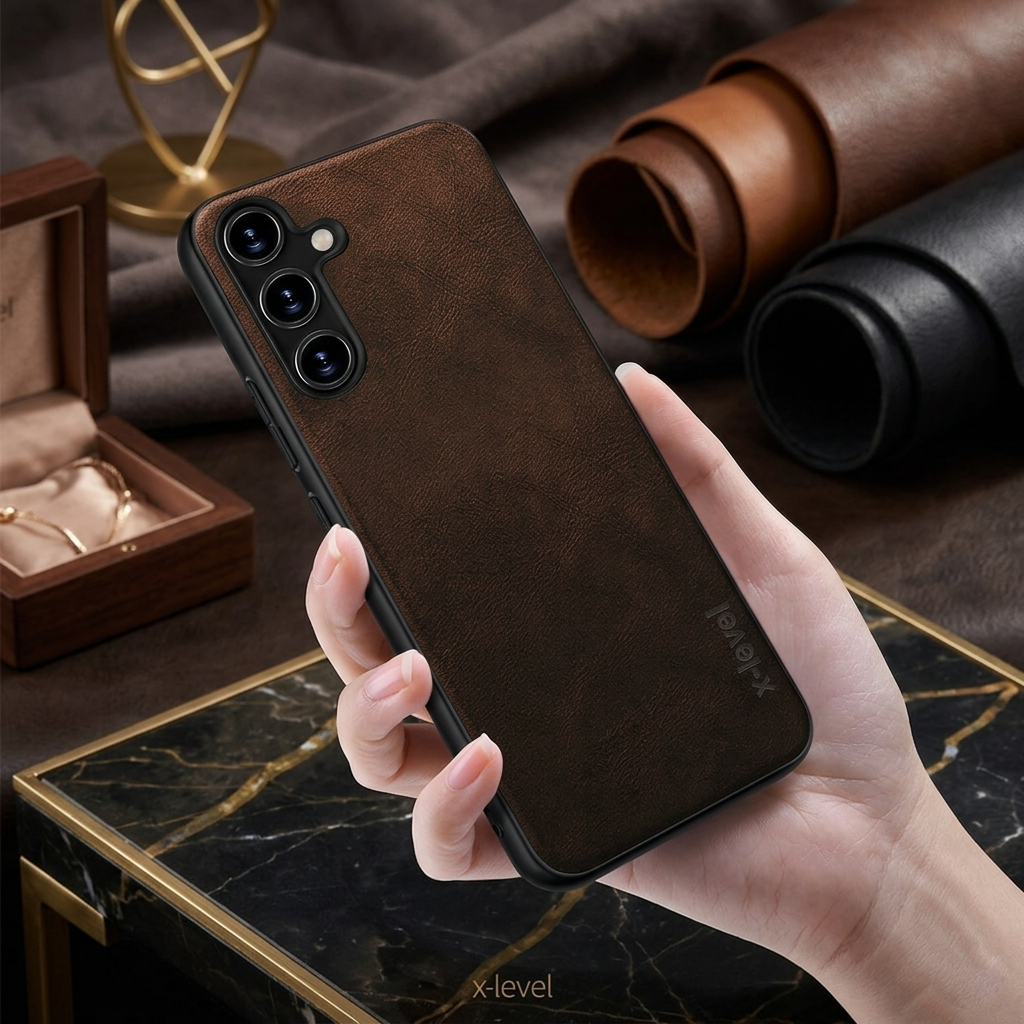 Samsung Galaxy A56 5G | X-level Premium Faux-Leather ultra slim shockproof Back cover