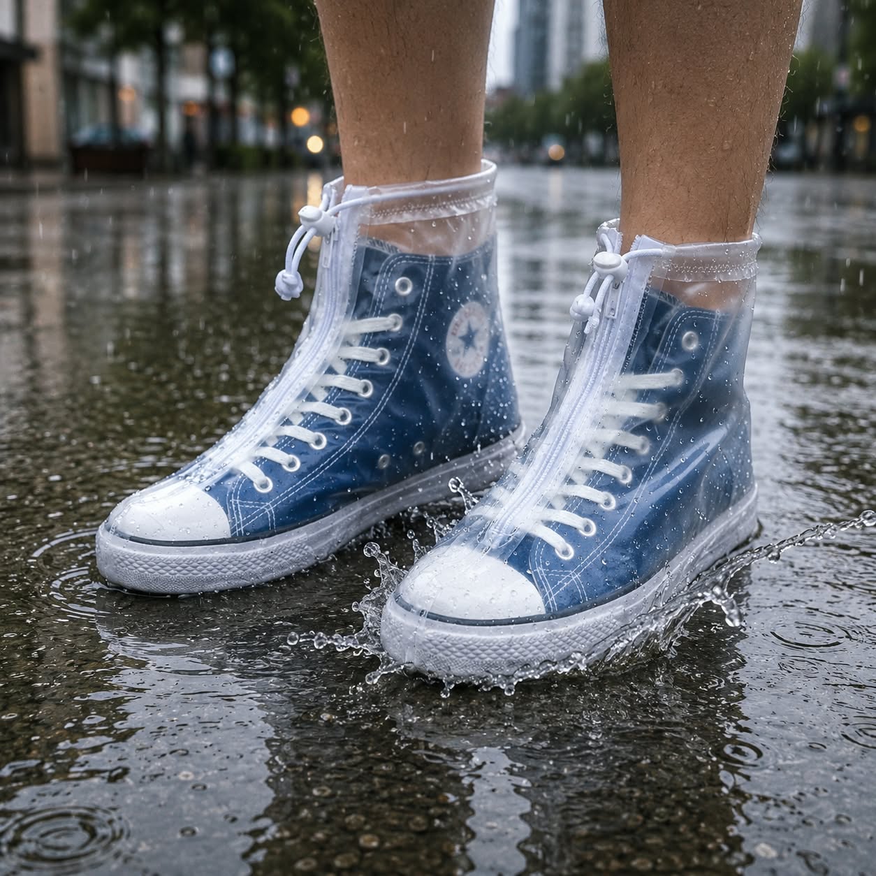 DrySole - 100% Waterproof & Anti-Slip Silicone Shoe Covers