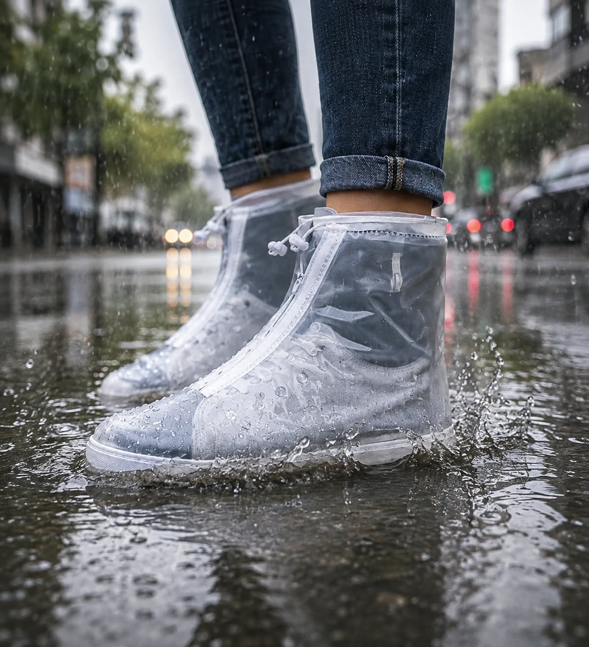 DrySole - 100% Waterproof & Anti-Slip Silicone Shoe Covers
