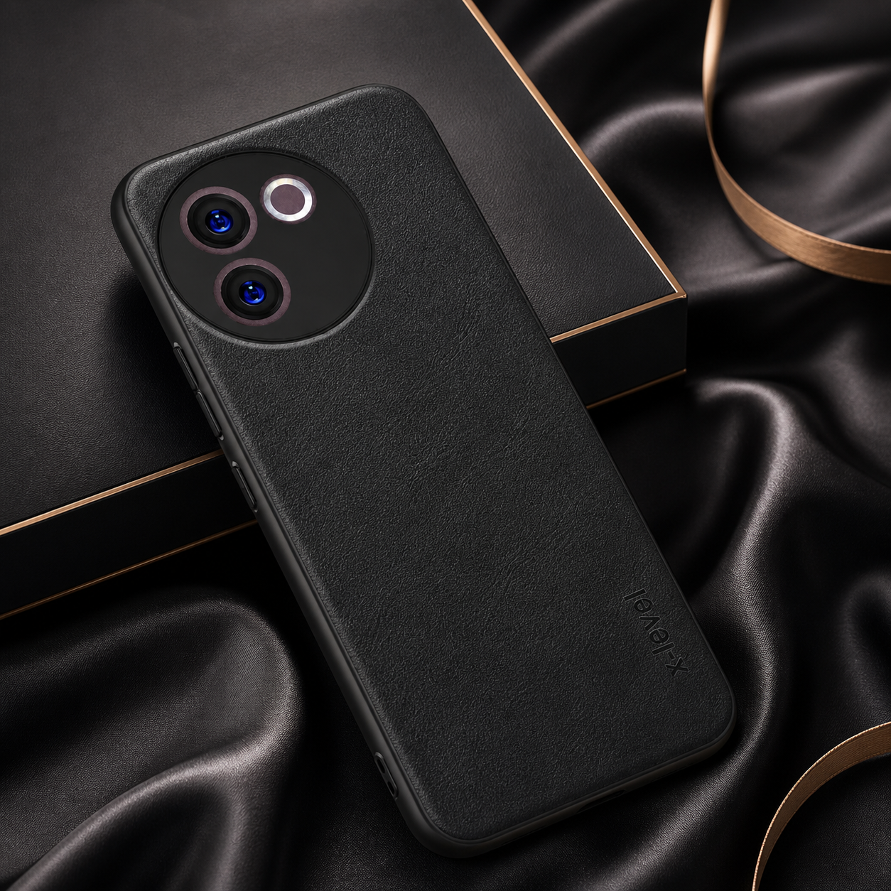 Vivo V30 E 5G | X-level Premium Faux-Leather ultra slim shockproof Back cover