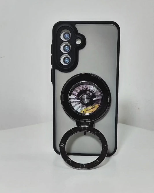 Samsung galaxy A56 5G Magnetic Ring Stand Case – FlexStand Rotating Back Cover