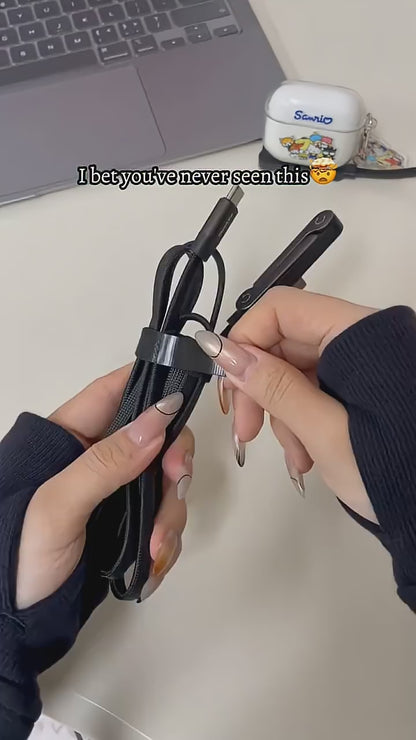 TurboStand X – 2-in-1 Invisible Mobile Stand + Ultra Fast Charging Cable (65W/240W), Comes with 6 months Warranty