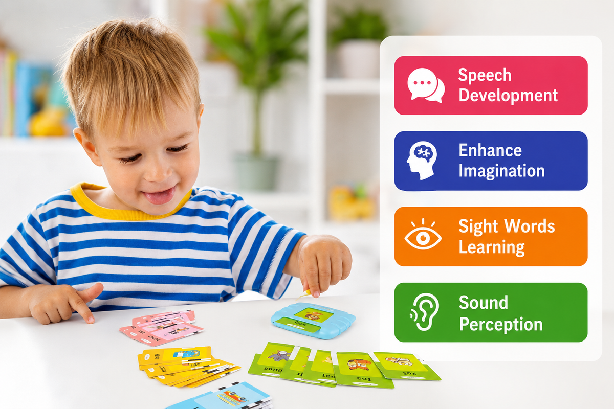 SmartTalk Interactive Learning Card Reader for Kids | Talking Flash Cards Educational Toy