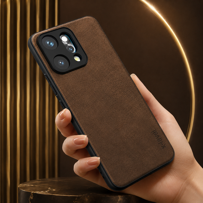 Oppo Reno 14 5G | X-level Premium Faux-Leather ultra slim shockproof Back cover