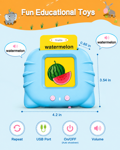 SmartTalk Interactive Learning Card Reader for Kids | Talking Flash Cards Educational Toy