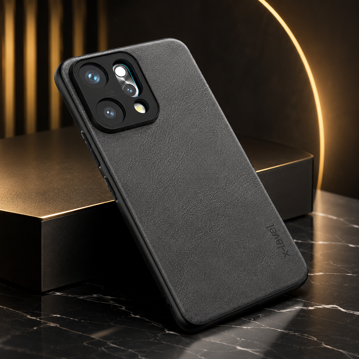 Oppo Reno 14 5G | X-level Premium Faux-Leather ultra slim shockproof Back cover