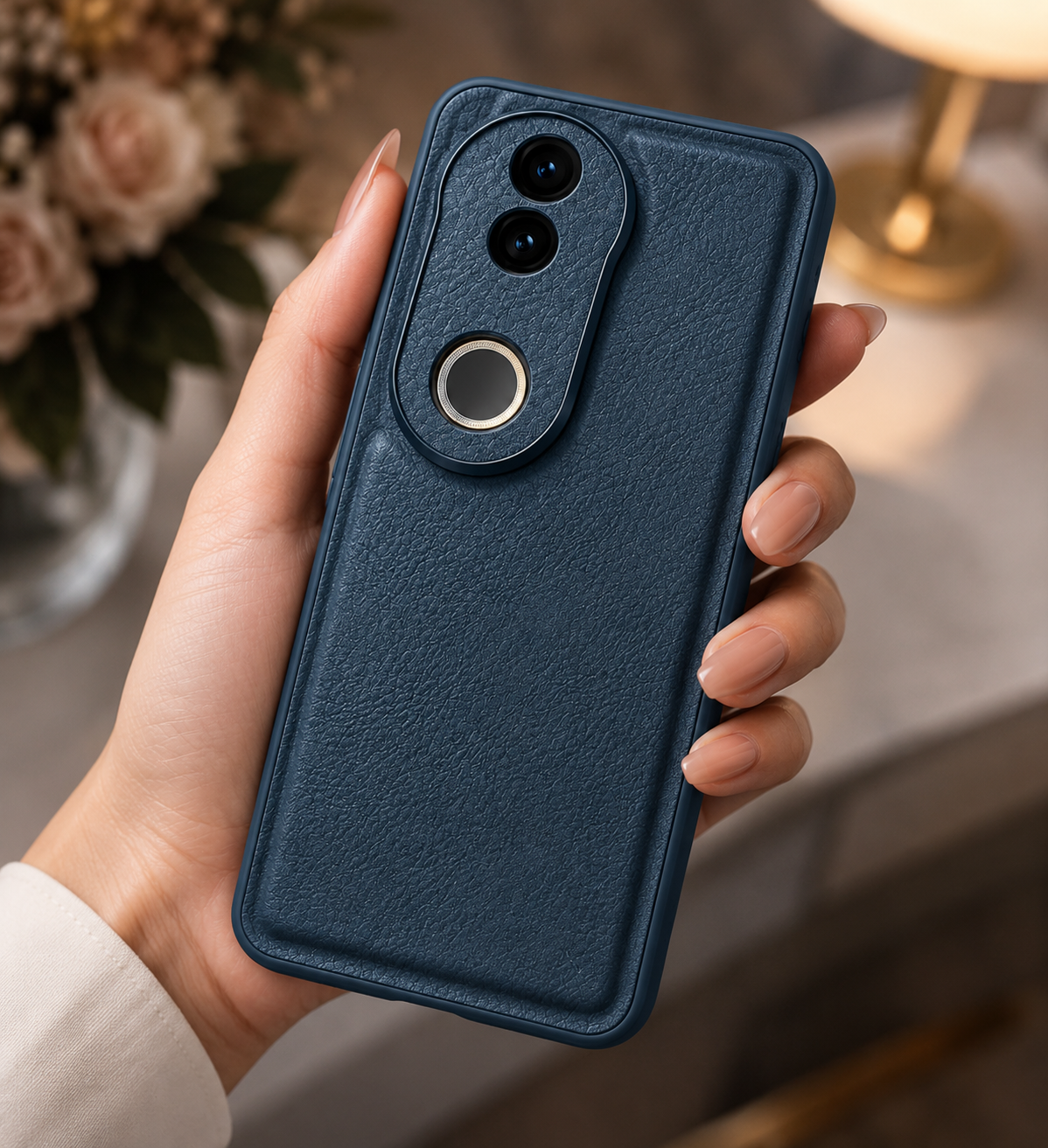 Vivo V50 5G | X-level Premium Faux-Leather ultra slim shockproof Back cover