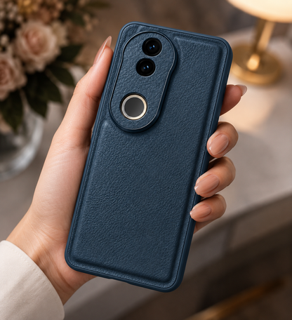 Vivo V50 5G | X-level Premium Faux-Leather ultra slim shockproof Back cover