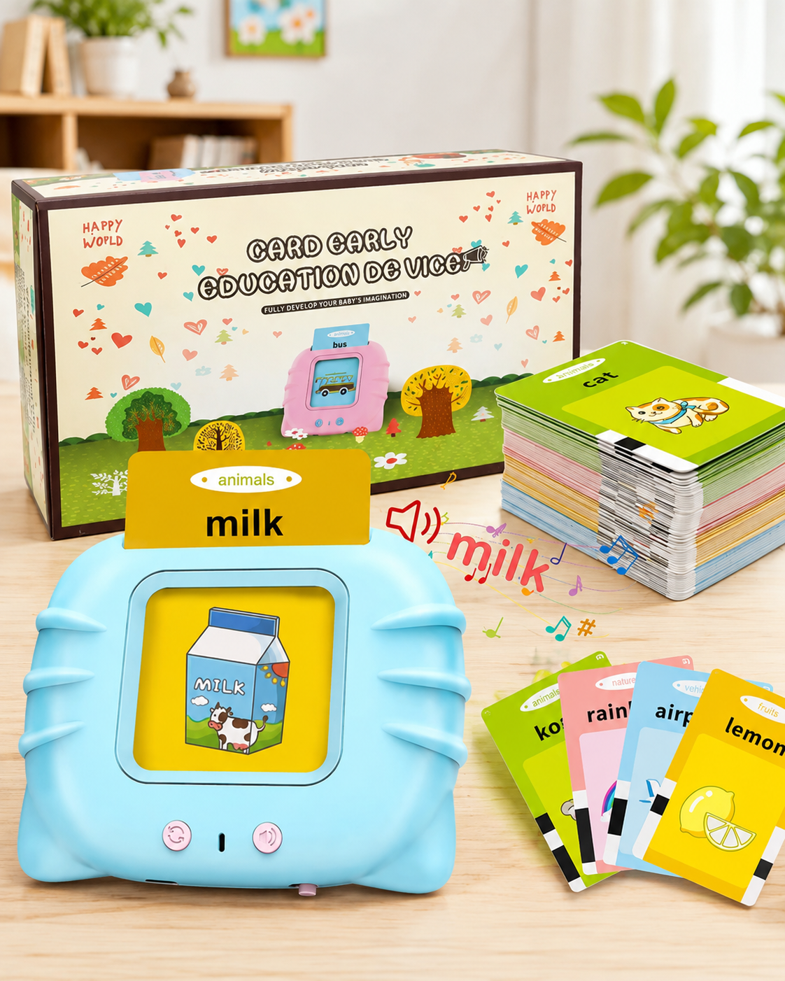 SmartTalk Interactive Learning Card Reader for Kids | Talking Flash Cards Educational Toy