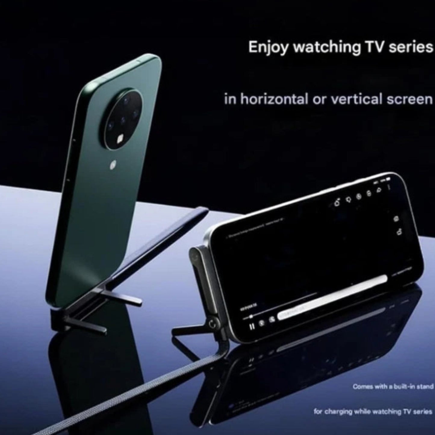 TurboStand X – 2-in-1 Invisible Mobile Stand + Ultra Fast Charging Cable (65W/240W), Comes with 6 months Warranty
