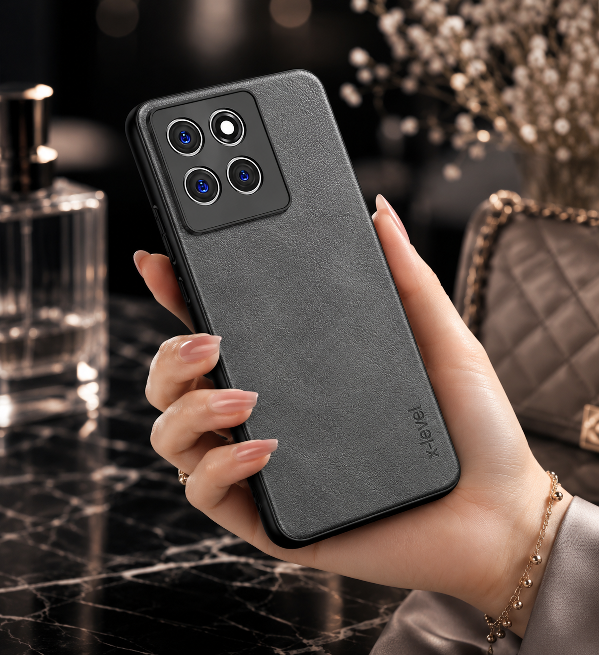 MOTOROLA Edge 60 Pro 5G | X-level Premium Faux-Leather ultra slim shockproof Back cover