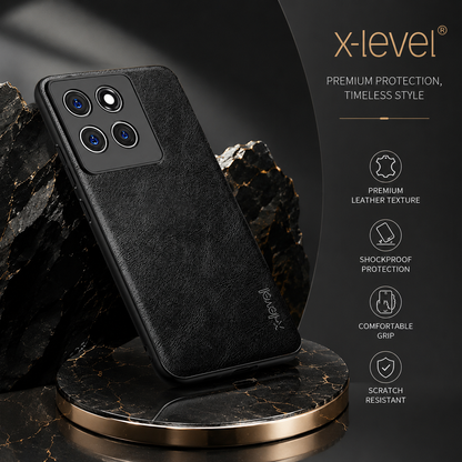 MOTOROLA Edge 60 Pro 5G | X-level Premium Faux-Leather ultra slim shockproof Back cover